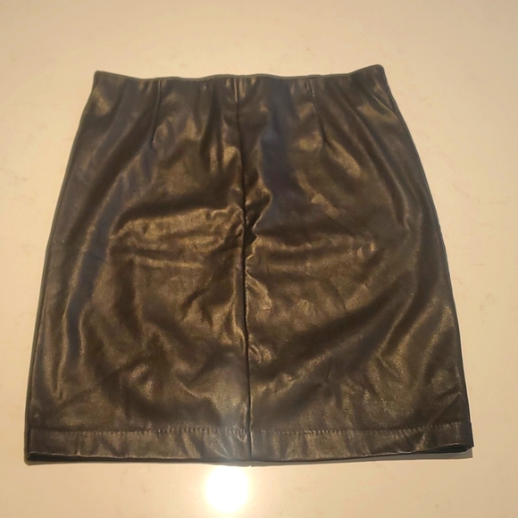 Dynamite black fake leather skirt - Picture 1 of 5